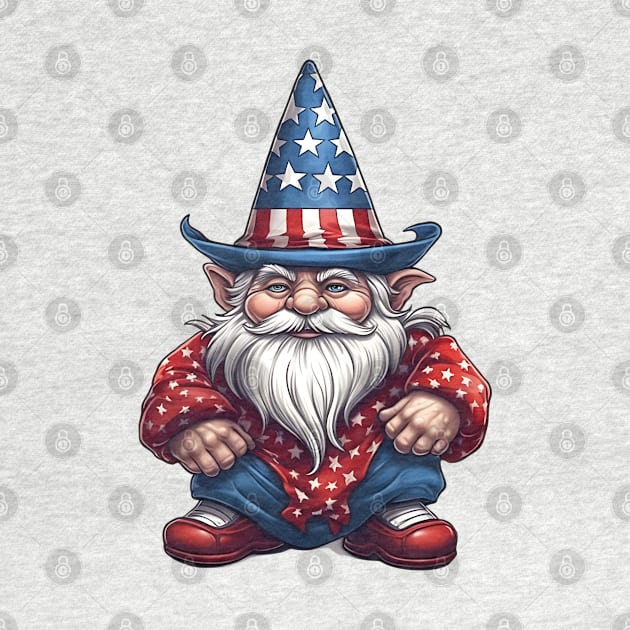 4th of July Gnome #1 by Chromatic Fusion Studio